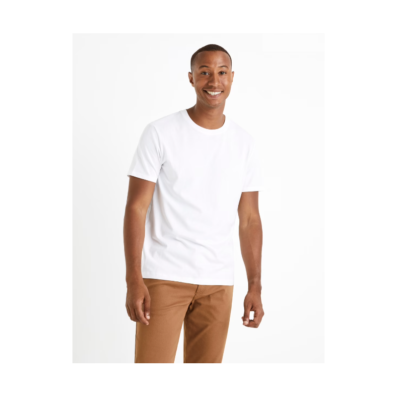 Accueil TEBASE_OPTIC T-shirt col rond 100% coton